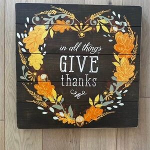 *NWT* In All Things Give Thanks Sign